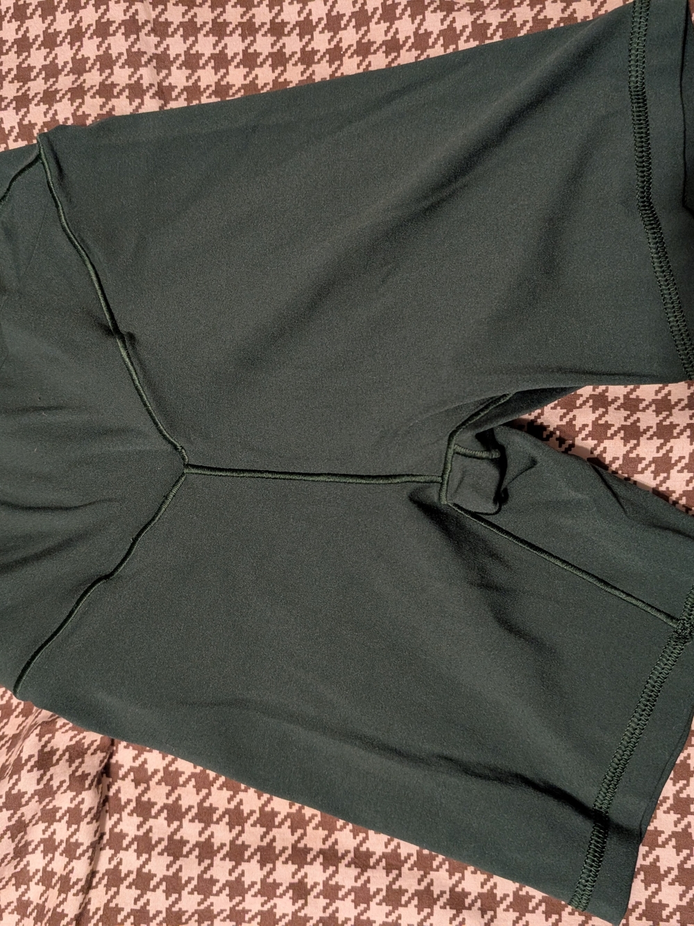 aerie Dark Green High-Rise Bike Shorts